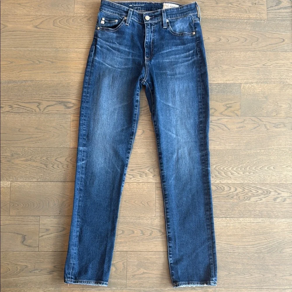 Ag Adriano Goldschmied Mari Mid Rise Slim Straight Leg Jeans (27) - Picture 2 of 6
